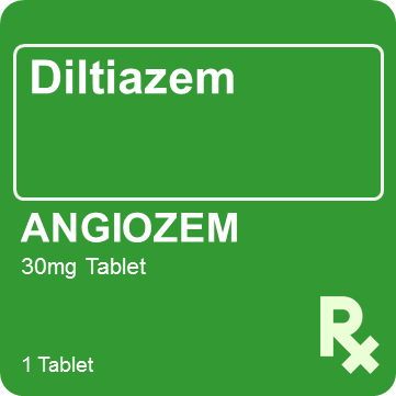Angiozem 30mg 1 Tablet - St. Joseph Drug - Online Store