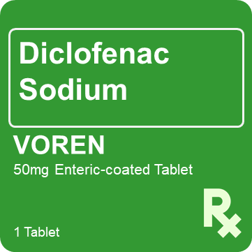 Voren 50mg 1 Enteric-Coated Tablet - St. Joseph Drug - Online Store