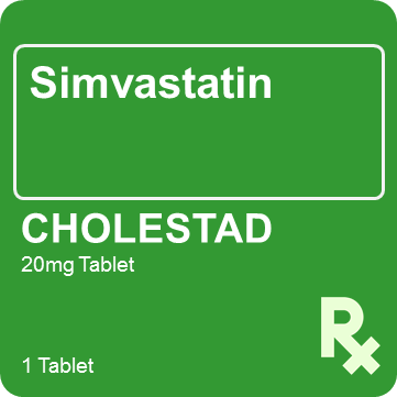Cholestad 20mg 1 Tablet - St. Joseph Drug - Online Store