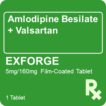 Exforge 5mg /160mg 1 Tablet - St. Joseph Drug - Online Store