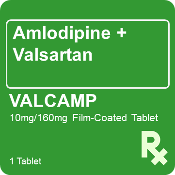 Valcamp 10mg/160mg 1 Tablet - St. Joseph Drug - Online Store
