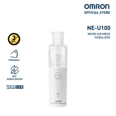 Omron NE-U100 Portable Mesh Nebulizer for Asthma with Complete Set
