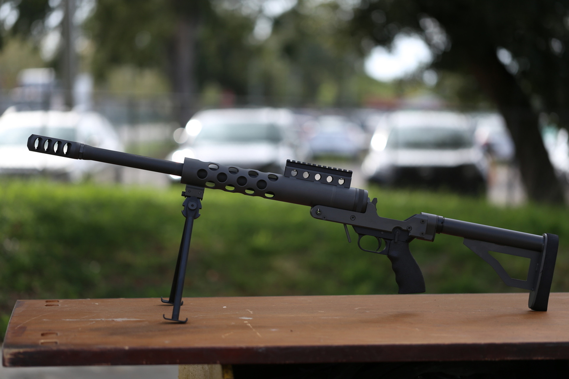 50 BMG submachine guns built by brazilian gang members : r