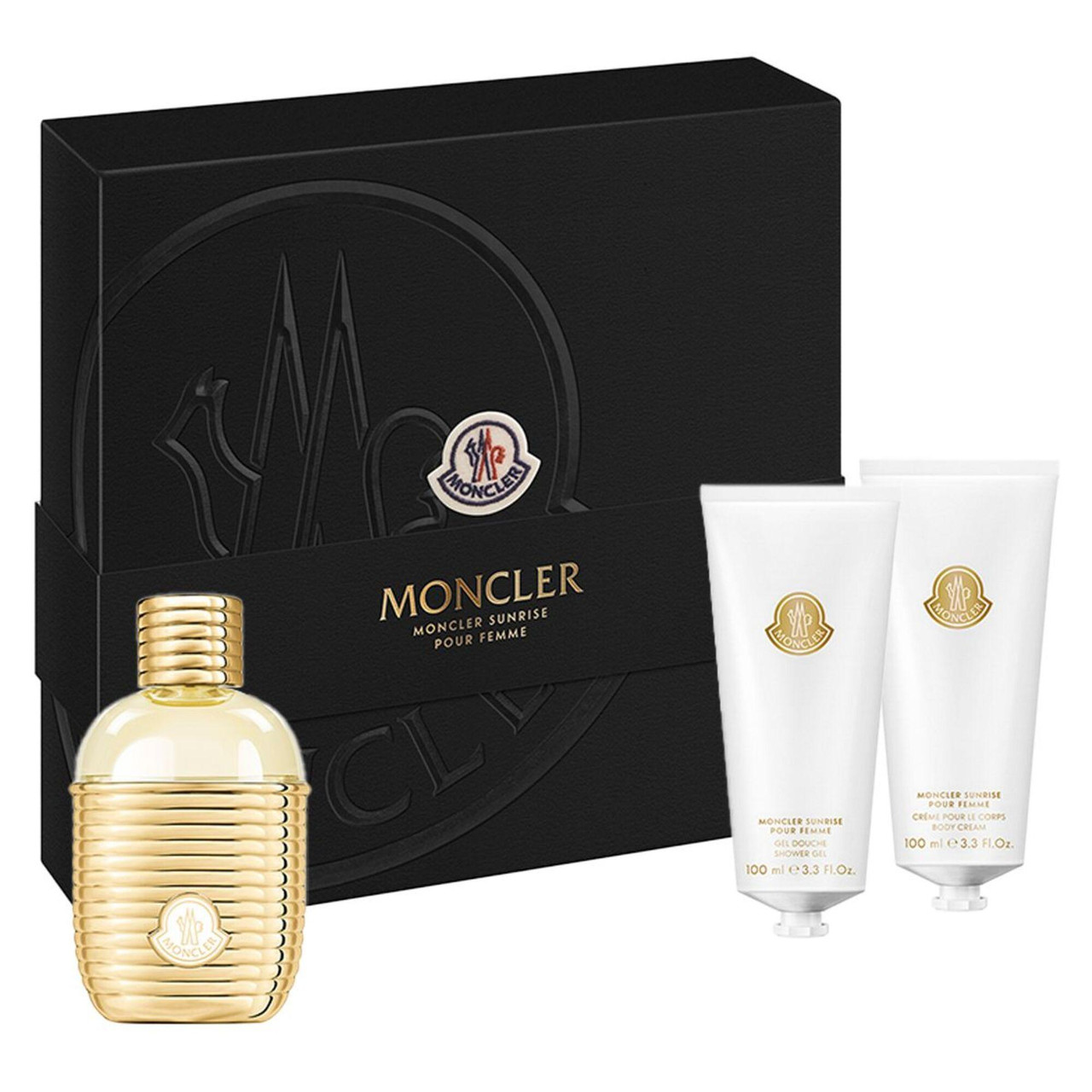 MONCLER POUR FEMME SUNRISE 3 PCS SET: 3.4 EAU DE PARFUM
