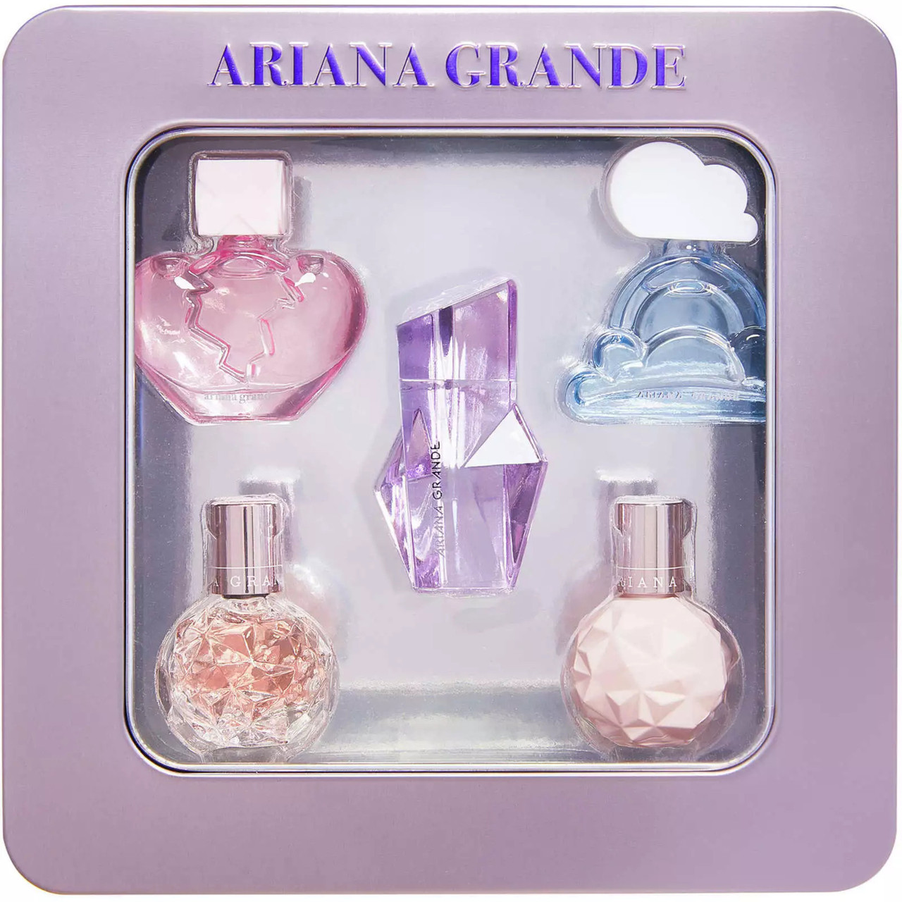 ARIANA GRANDE 5 * 7.5 ML PARFUM MINI SET FOR WOMEN: THANK U NEXT +