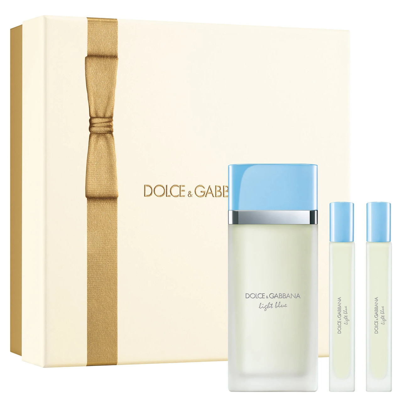 DOLCE & GABBANA LIGHT BLUE 3 PCS SET FOR WOMEN: 3.38 EAU DE