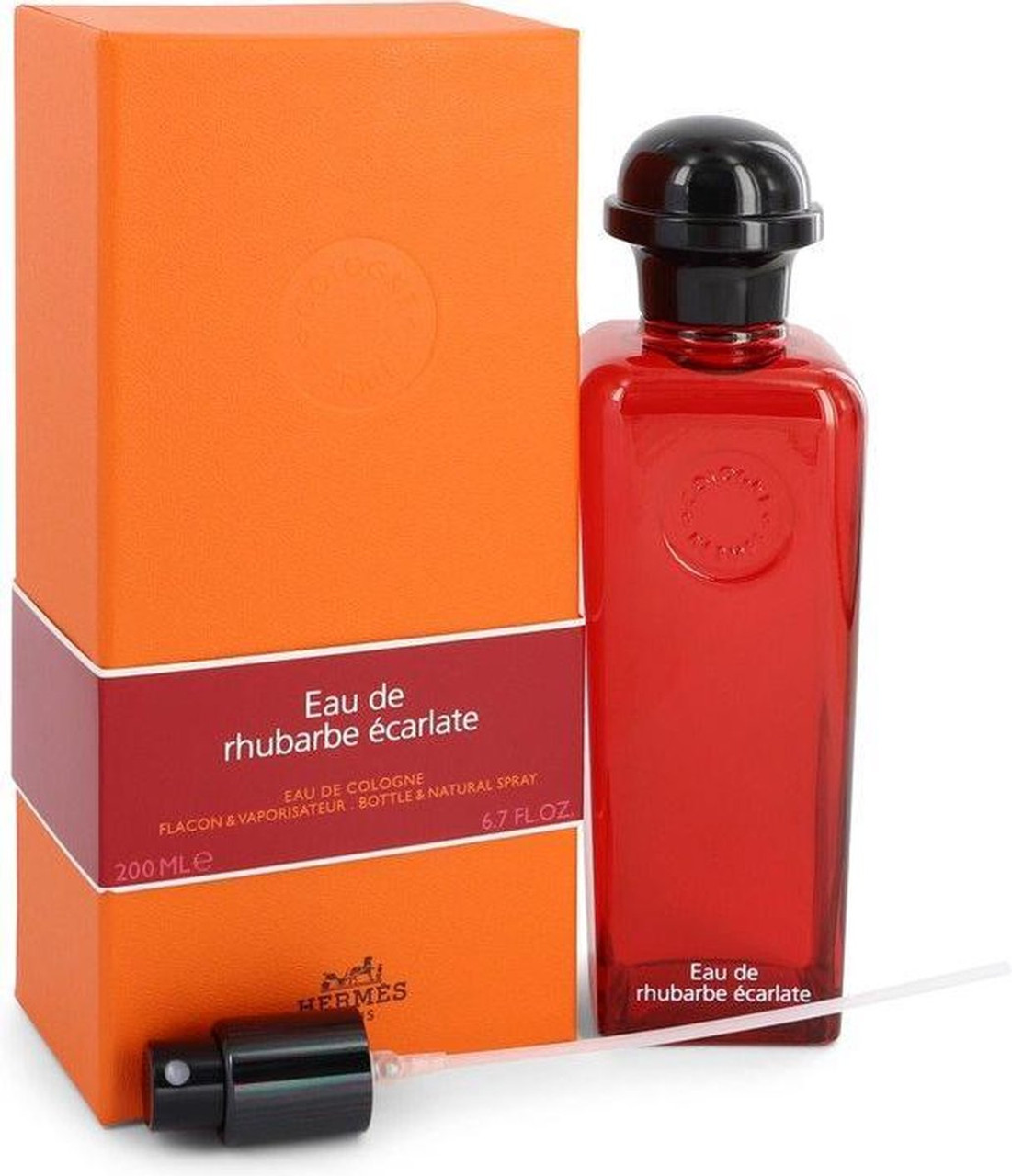 HERMES EAU DE RHUBARBE ECARLATE 6.8 EAU DE COLOGNE SPRAY