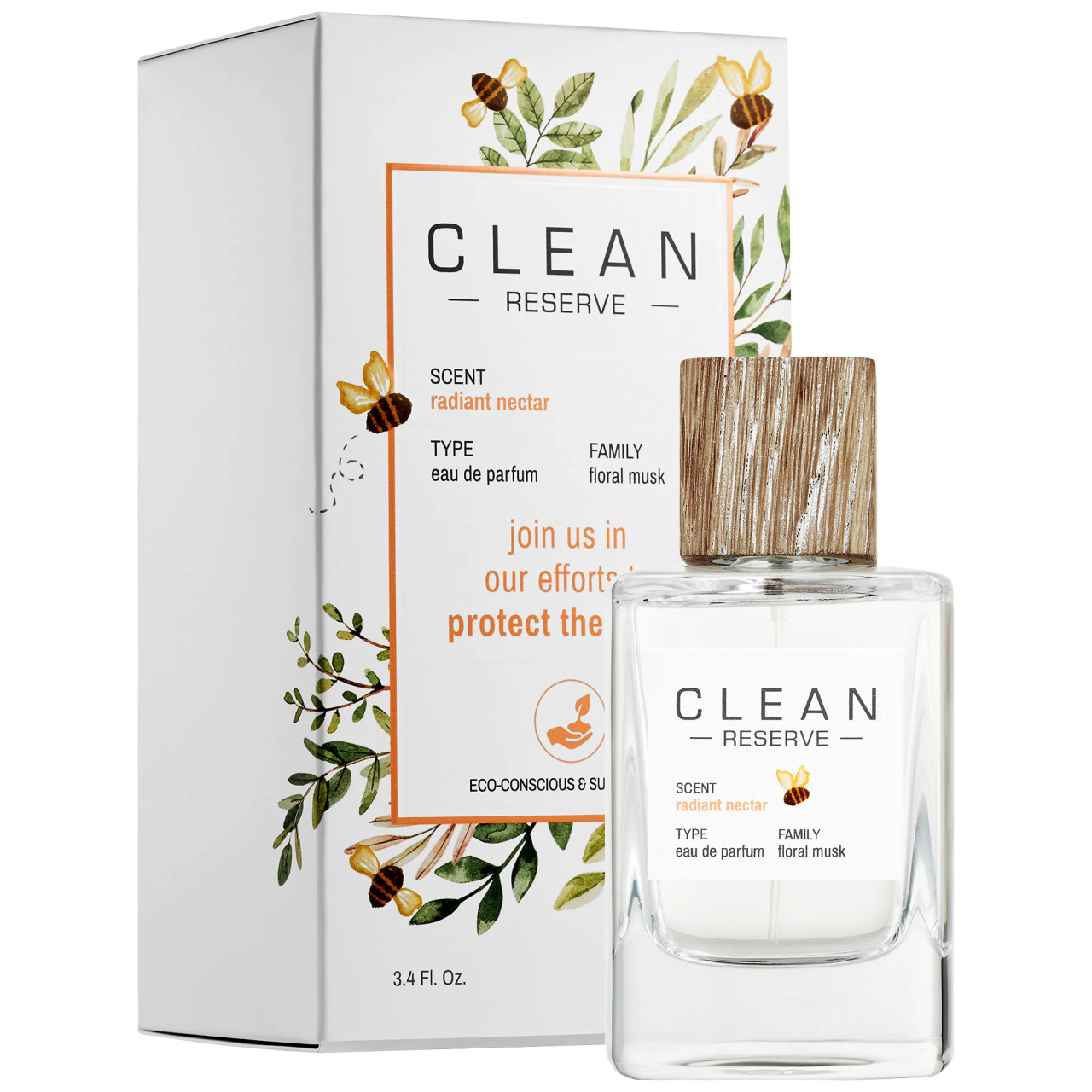 CLEAN RESERVE RADIANT NECTAR 3.4 EAU DE PARFUM SPRAY - Nandansons