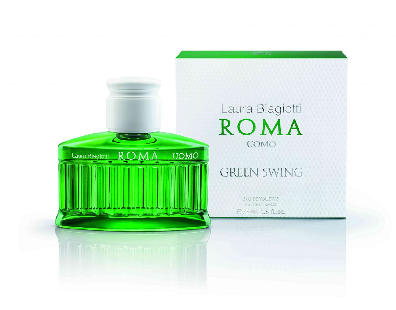 LAURA BIAGIOTTI ROMA UOMO GREEN SWING 2.5 EDT SPRAY FOR MEN