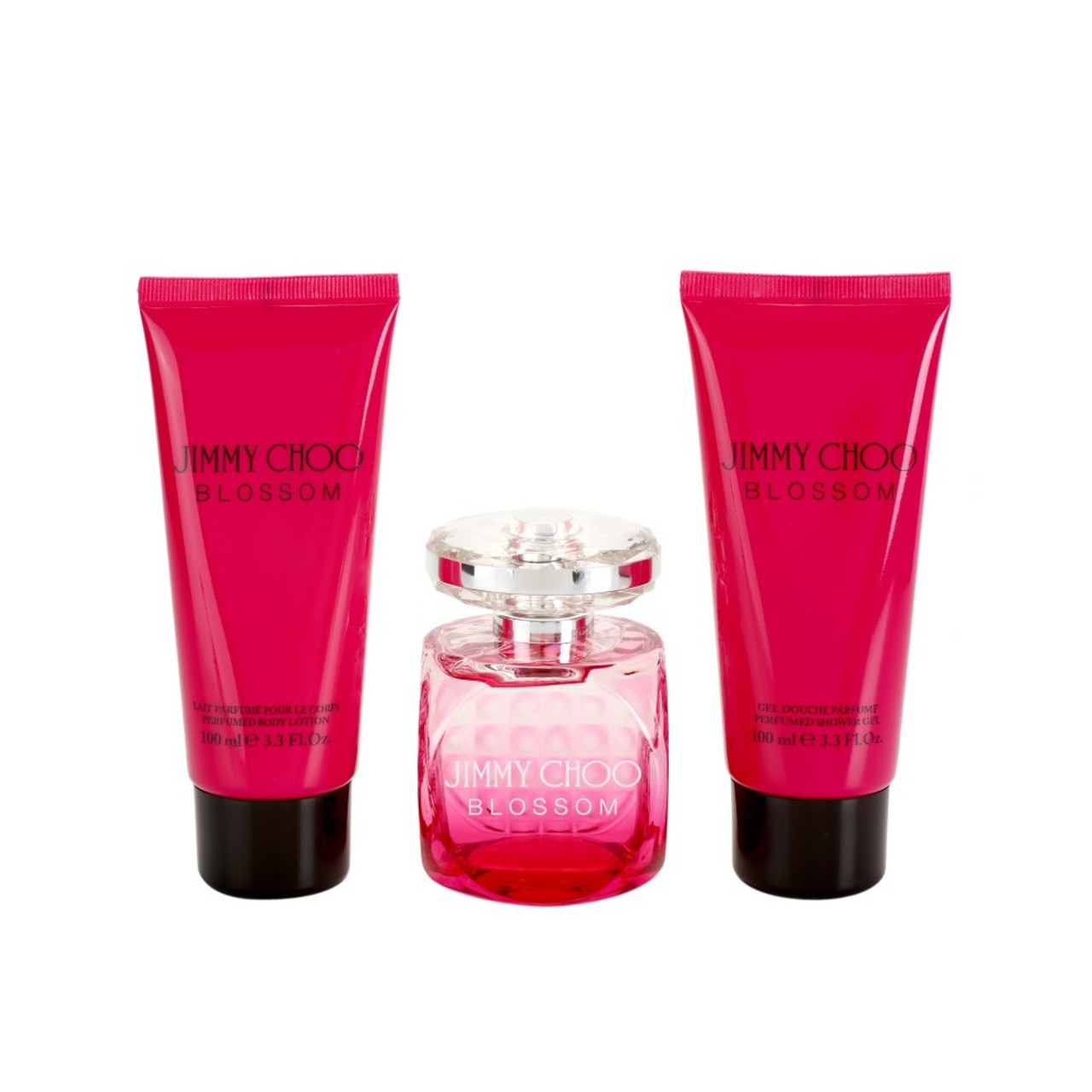 JIMMY CHOO BLOSSOM 3 PCS SET 3.3 EDP SP 3.3 BODY LOTION 3.3