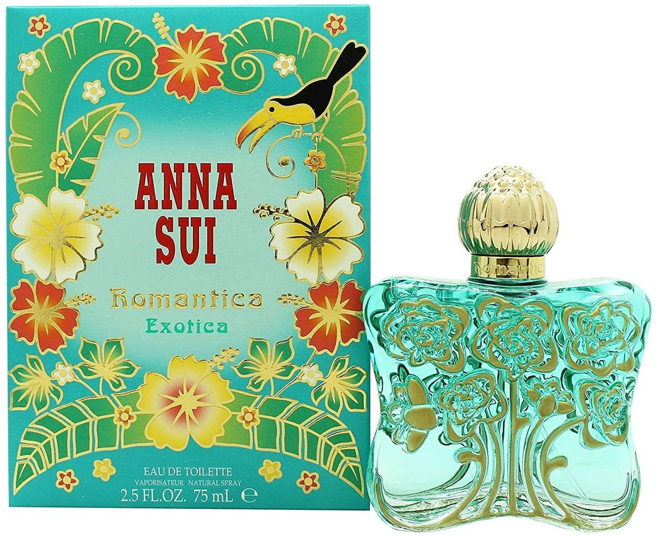 ANNA SUI ROMANTICA EXOTICA 2.5 EAU DE TOILETTE SPRAY FOR WOMEN