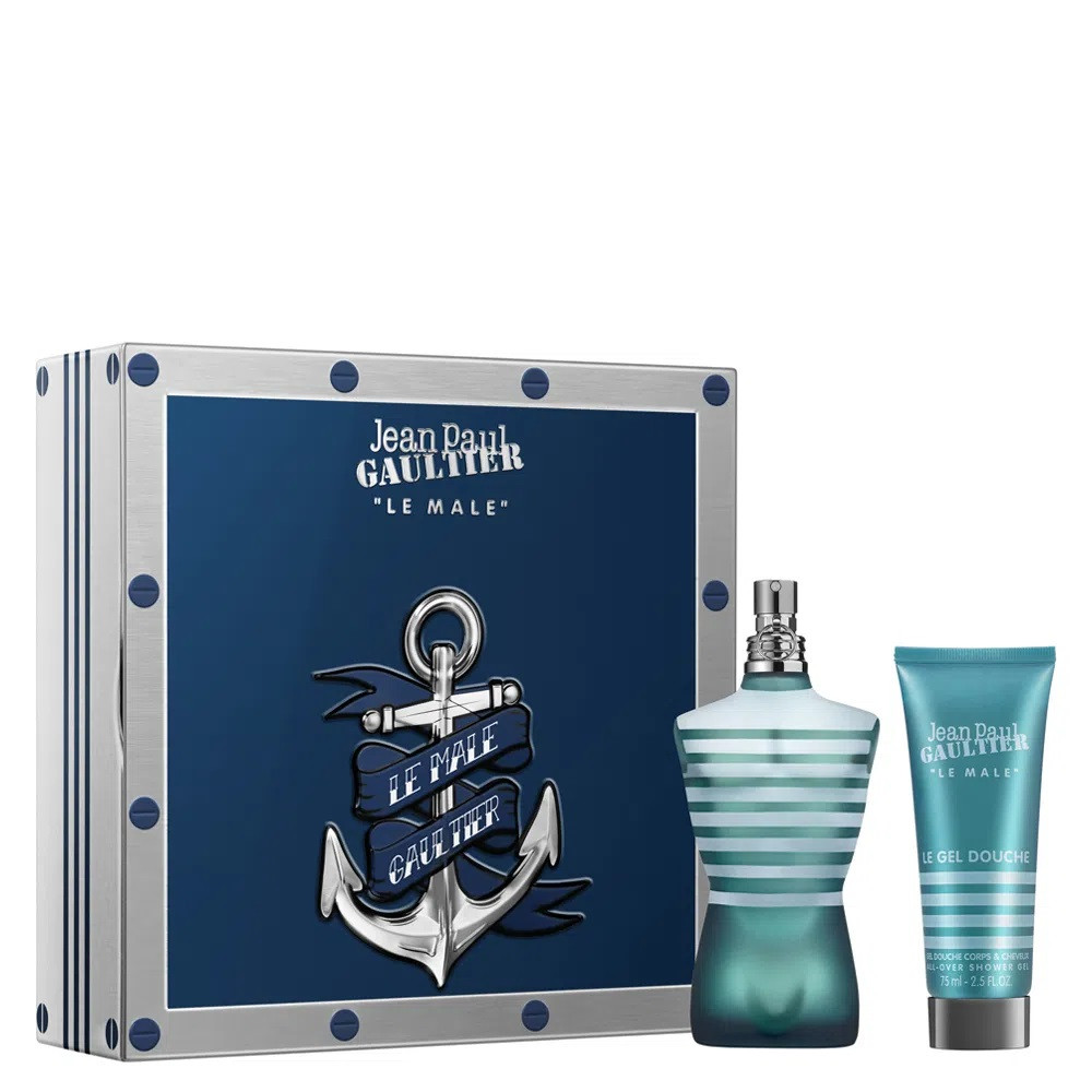 JEAN PAUL GAULTIER LE MALE 2 PCS SET FOR MEN: 4.2 EAU DE TOILETTE
