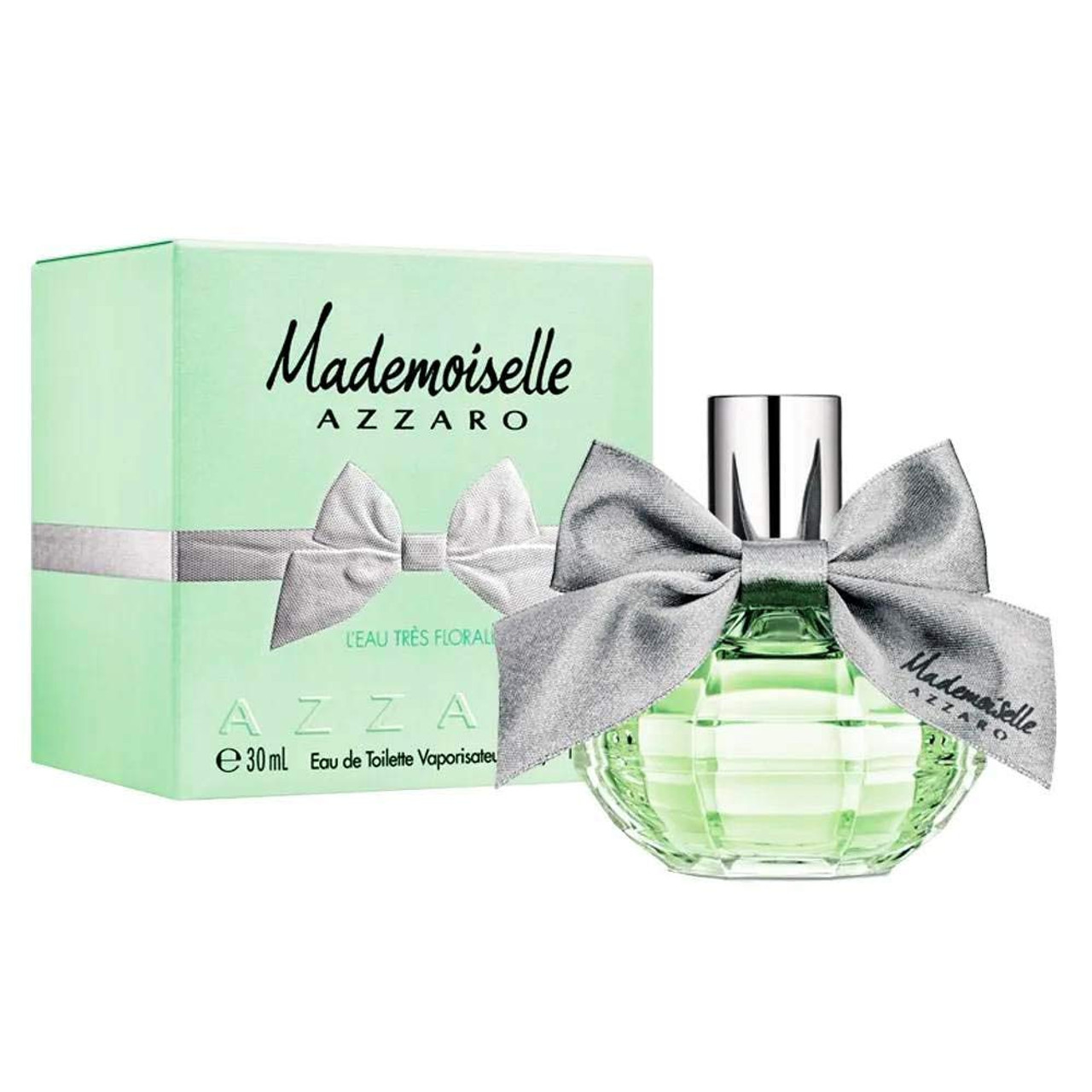 Azzaro mademoiselle l eau tres. Мадмуазель Аззаро зеленый. Мадемуазель азаро духи. Аззаро духи женские 30 мл. Мадмуазель Аззаро в зеленой упаковке.