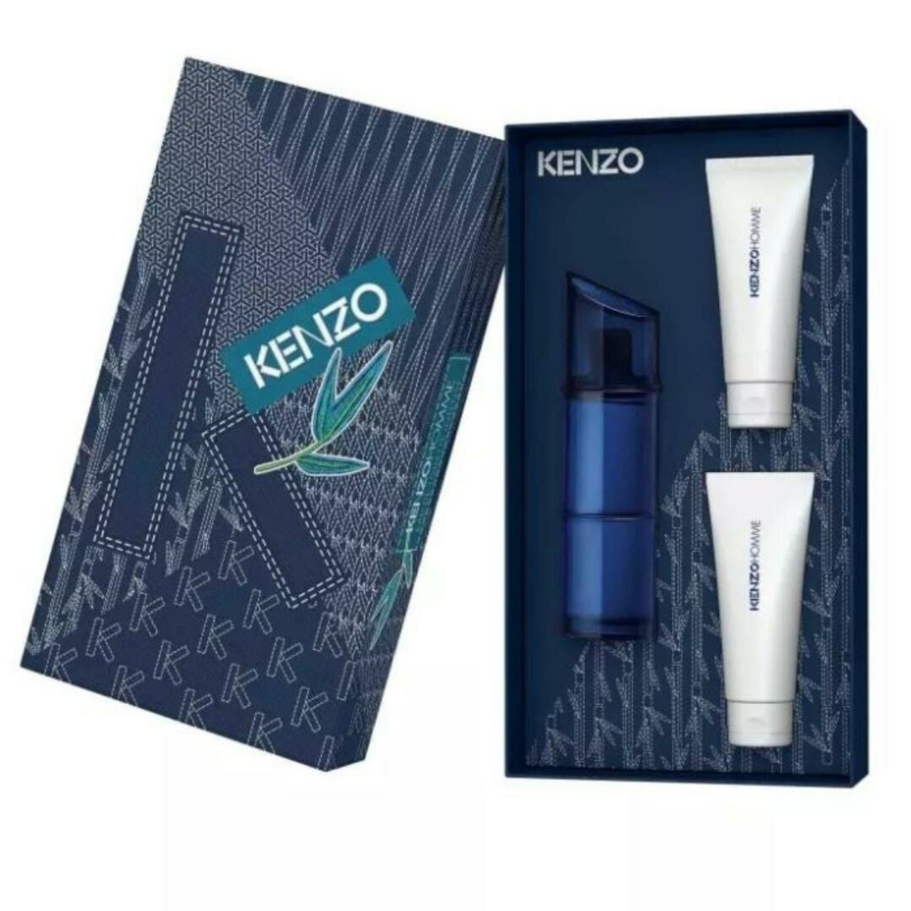 KENZO HOMME 3 PCS SET: 3.7 EAU DE TOILETTE INTENSE + 2 X 2.5