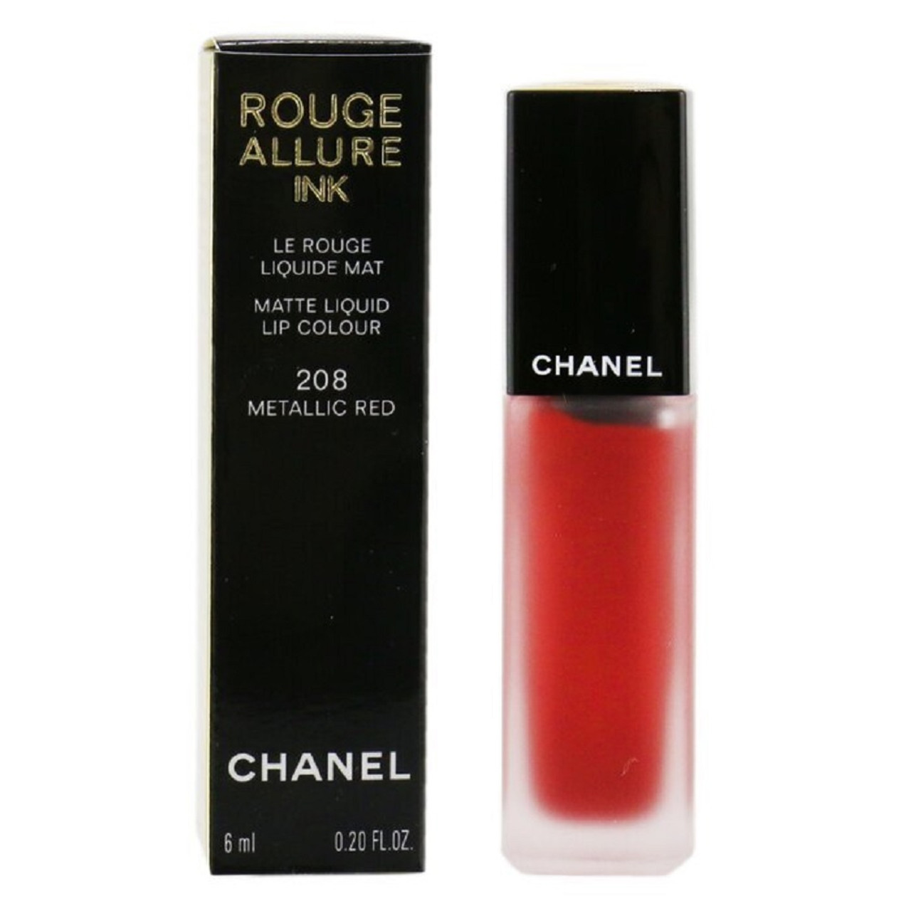 CHANEL ROUGE ALLURE INK 0.2 MATTE LIQUID LIP COLOUR #208 METALLIC