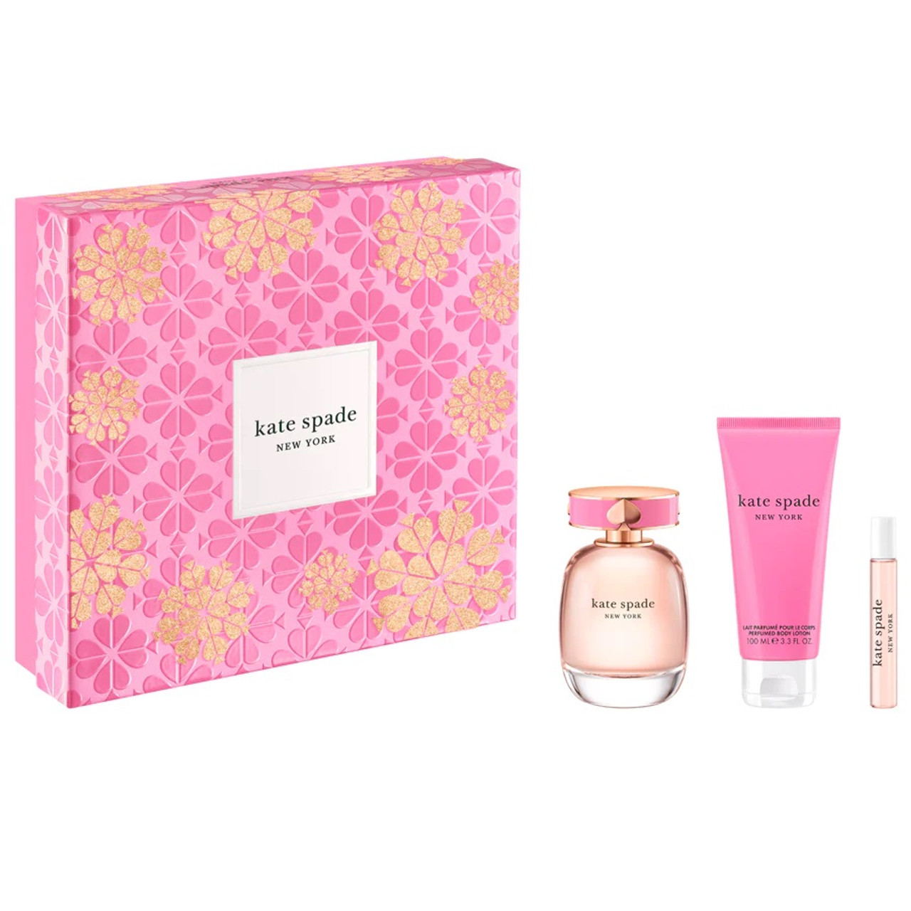 KATE SPADE NEW YORK 3 PCS SET FOR WOMEN: 3.3 EAU DE PARFUM + 0.25