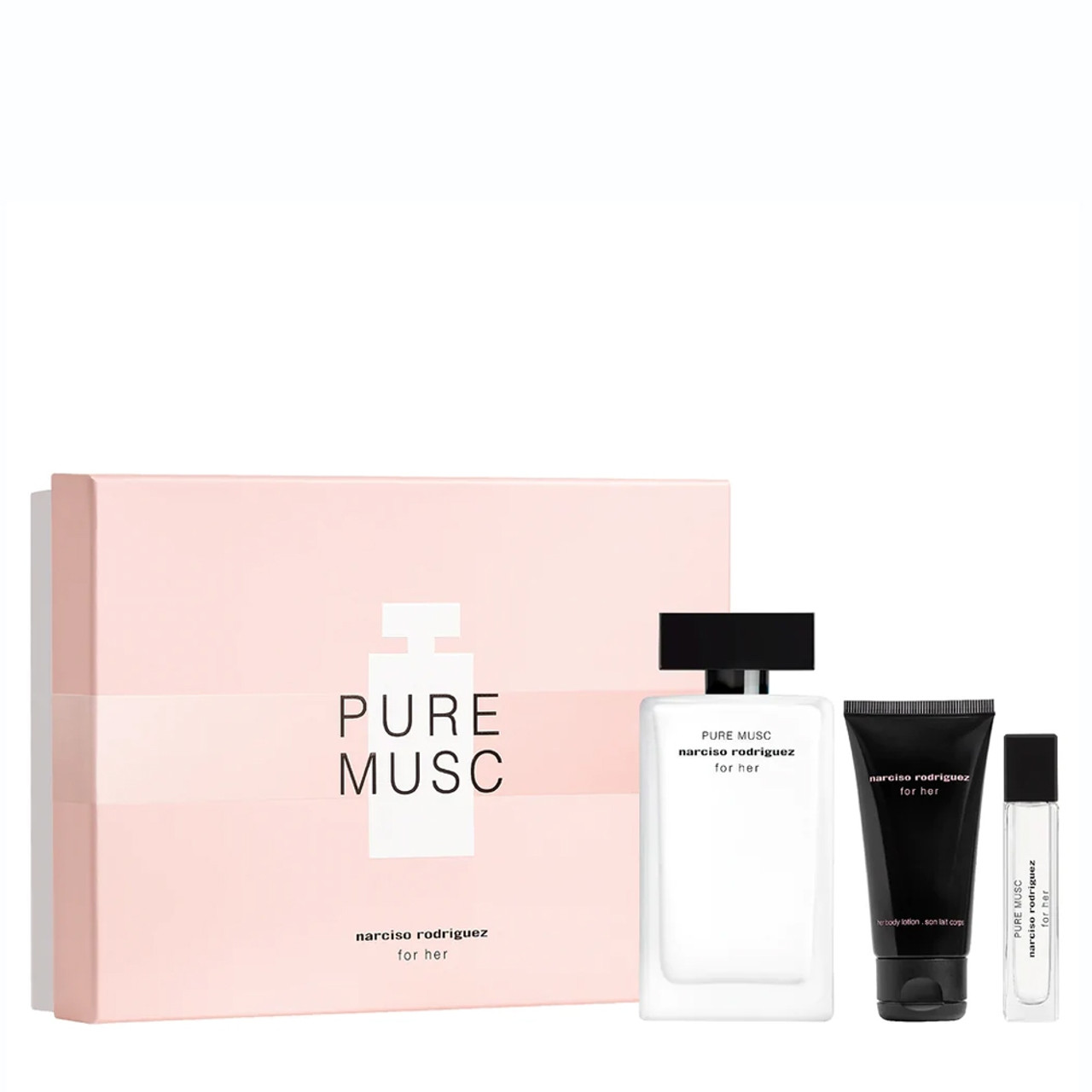 NARCISO RODRIGUEZ PURE MUSC 3 PCS SET FOR WOMEN 3.4 EAU DE PARFUM