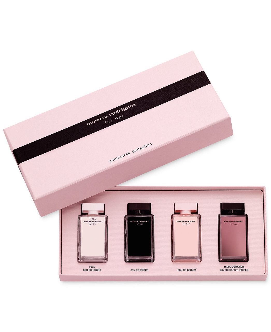 NARCISO RODRIGUEZ 4 PCS MINI SET WOMEN: 7.5 ML EDP + 7.5 ML EDT +