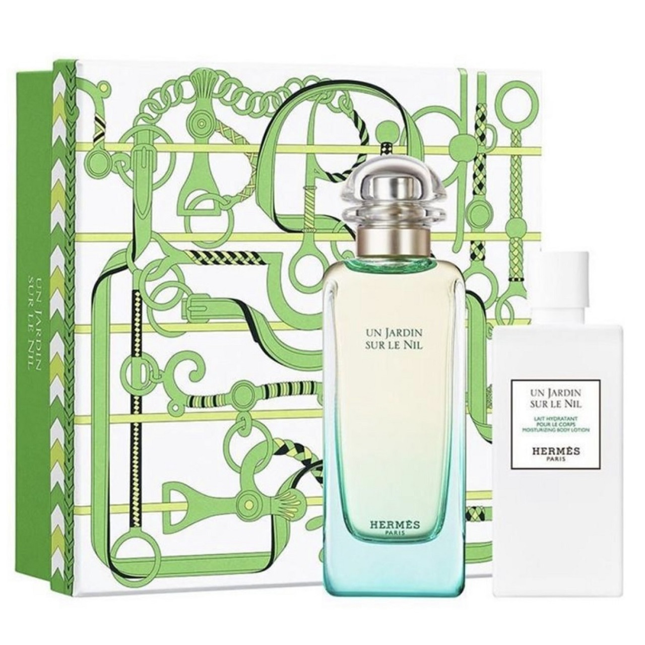 HERMES UN JARDIN SUR LE NIL 2 PCS SET: 3.4 EAU DE TOILETTE + 2.7