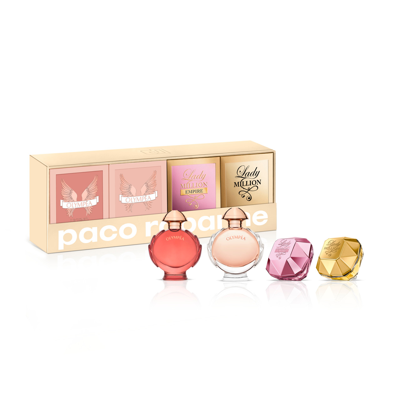 PACO RABANNE 4 PCS MINI SET FOR WOMEN LADY MILLION 0.17 OZ EAU DE