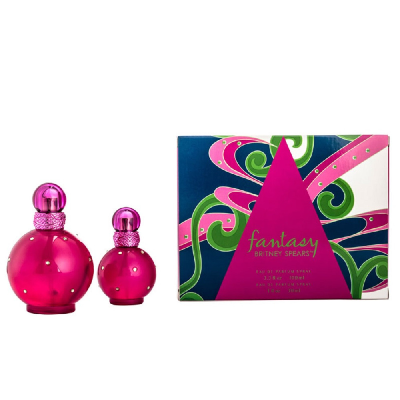 BRITNEY SPEARS FANTASY 2 PCS SET 3.3 EAU DE PARFUM 1 OZ EAU DE