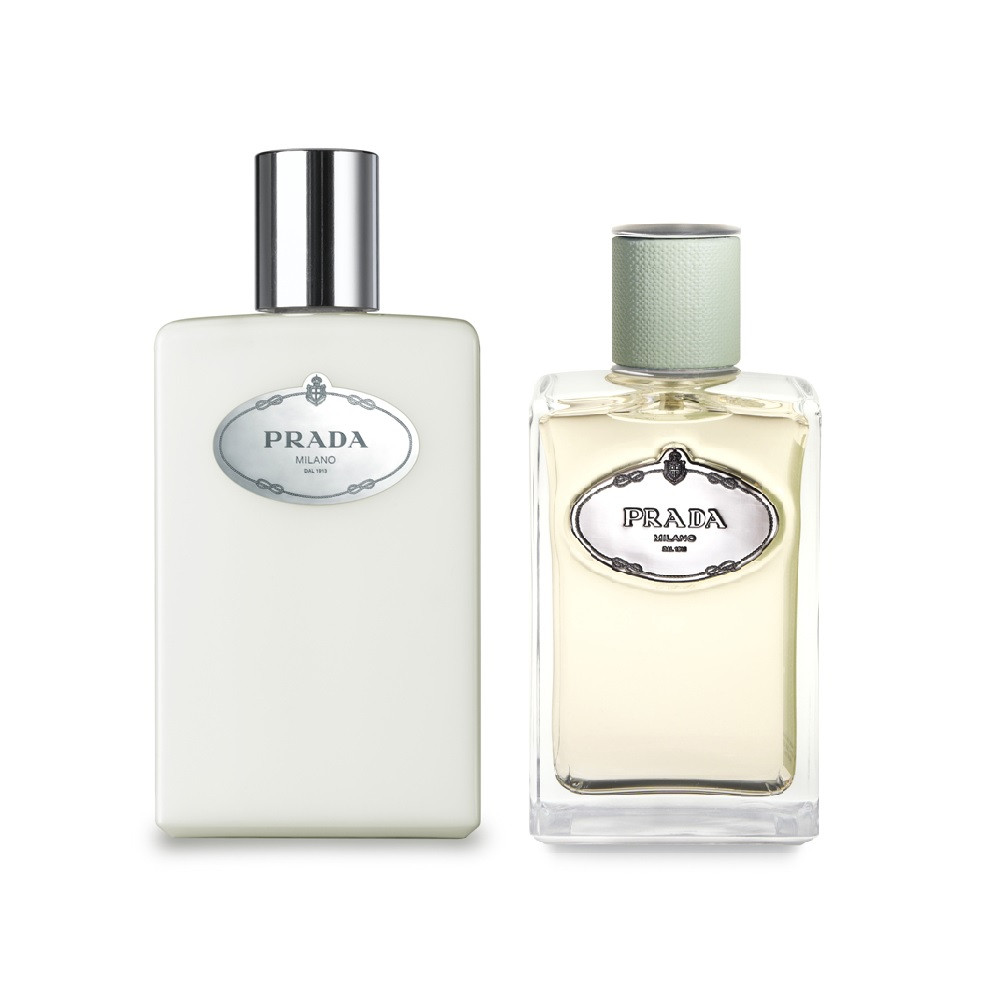 PRADA INFUSION D'IRIS 2 PCS SET: 3.4 EAU DE PARFUM SPRAY + 8.5