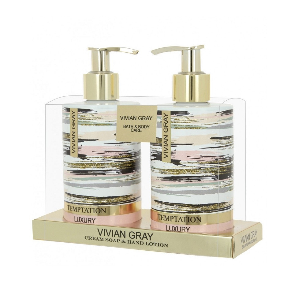 VIVIAN GRAY TEMPTATION 2 PCS SET: 8.4 CREAM SOAP + 8.4 HAND LOTION