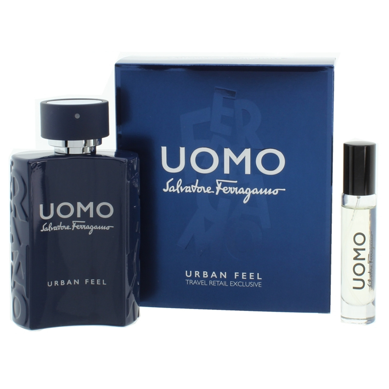 SALVATORE FERRAGAMO UOMO URBAN FEEL 2 PCS SET 3.4 EAU DE TOILETTE