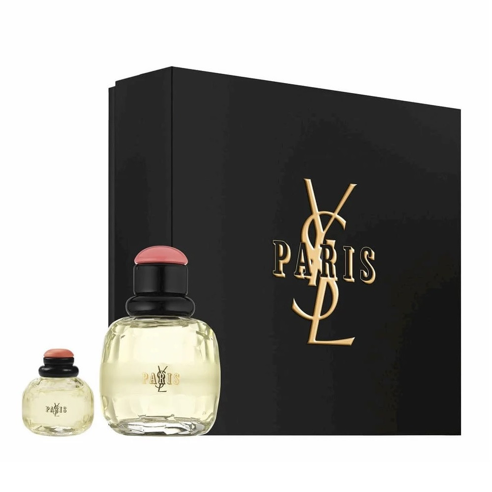 YSL PARIS 2 PCS SET: 2.5 EAU DE TOILETTE SPRAY + 0.25 OZ EAU DE