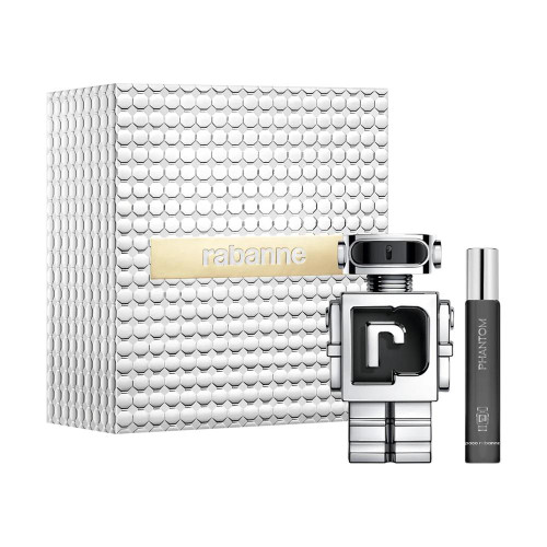 PACO RABANNE PHANTOM 2 PCS SET FOR MEN: 3.4 EAU DE TOILETTE SPRAY + 0.67 EAU DE TOILETTE SPRAY