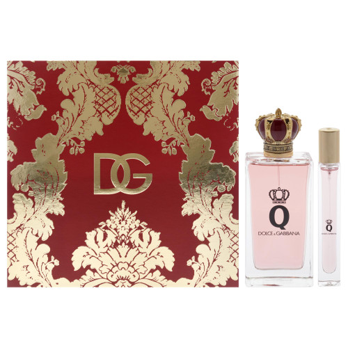 DOLCE & GABBANA "Q" 2 PCS SET FOR WOMEN: 3.3 EAU DE PARFUM SPRAY + 0.33 EAU DE PARFUM SPRAY