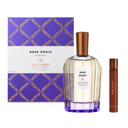 MOLINARD ROSE EMOIS 2 PCS SET FOR WOMEN: 3 OZ EAU DE PARFUM SPRAY + 0.25 EAU DE PARFUM SPRAY