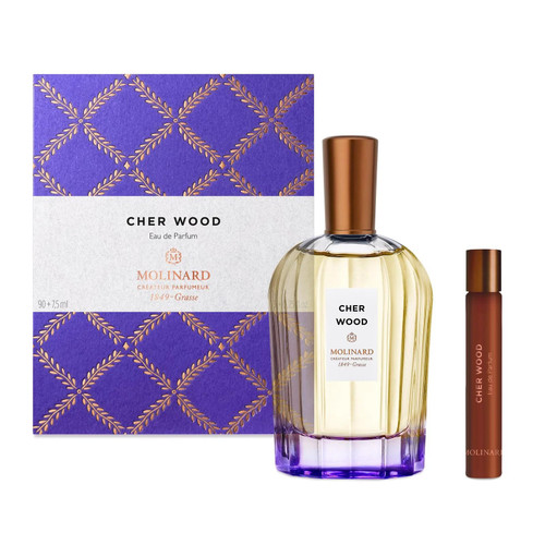 MOLINARD CHER WOOD 2 PCS SET: 3 OZ EAU DE PARFUM SPRAY + 0.25 EAU DE PARFUM SPRAY