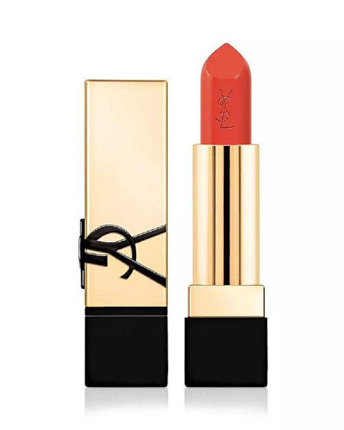 YSL ROUGE PUR COUTURE CARING 0.13 SATIN LIPSTICK #MUSE ORANGE