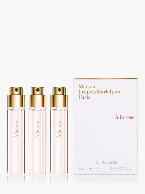MAISON FRANCIS KURKDJIAN A LA ROSE 3 PCS SET FOR WOMEN: 3 * 0.37 EAU DE PARFUM SPRAY