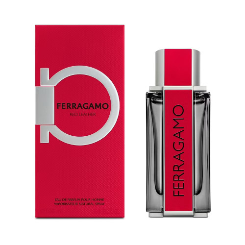 SALVATORE FERRAGAMO RED LEATHER 3.4 EAU DE PARFUM SPRAY FOR MEN