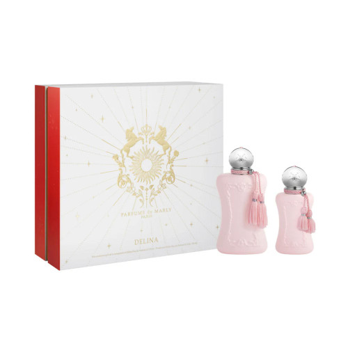 PARFUMS DE MARLY DELINA 2 PCS SET FOR WOMEN: 2.5 EAU DE PARFUM SPRAY + 1 OZ EAU DE PARFUM SPRAY