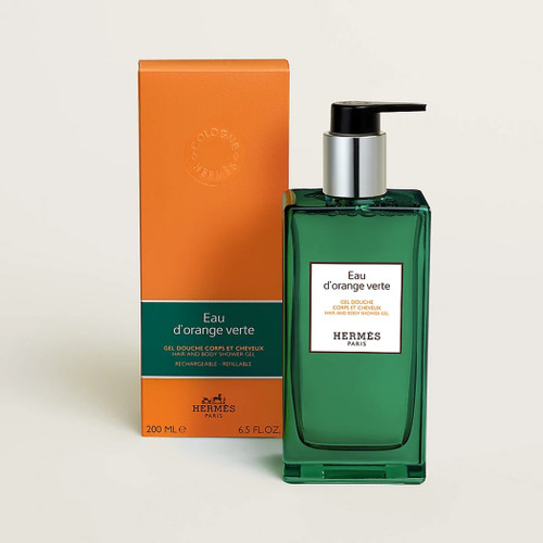 HERMES LE BAIN 6.7 EAU D'ORANGE VERTE SHOWER GEL FOR MEN