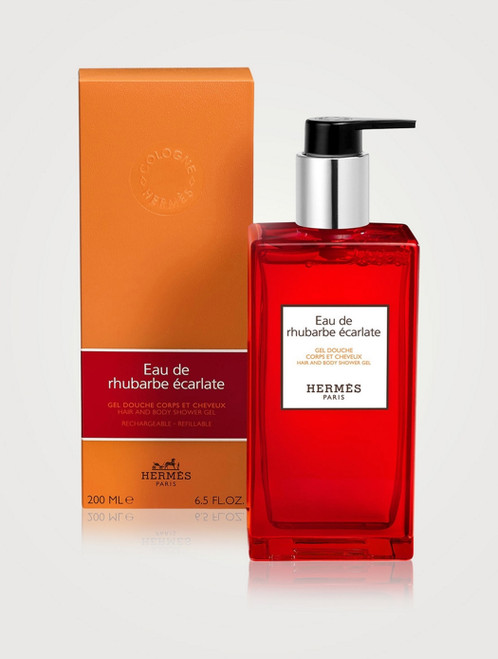 HERMES EAU DE RHUBARBE ECARLATE 6.7 HAIR & BODY SHOWER GEL HERMES EAU DE RHUBARBE ECARLATE 6.7 HAIR & BODY SHOWER GEL