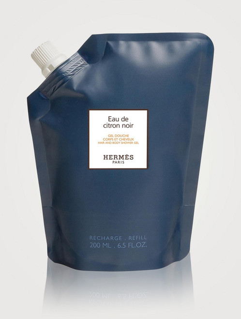 HERMES EAU DE CITRON NOIR 6.7 HAIR & BODY SHOWER GEL REFILL