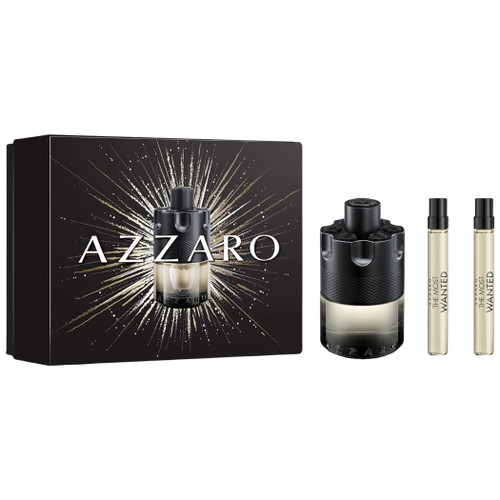 AZZARO THE MOST WANTED 3 PCS SET FOR MEN: 3.4 EAU DE TOILETTE SPRAY INTENSE + 2 * 0.33 EAU DE TOILETTE SPRAY INTENSE AZZARO THE MOST WANTED 3 PCS SET FOR MEN: 3.4 EAU DE TOILETTE SPRAY INTENSE + 2 * 0.33 EAU DE TOILETTE SPRAY INTENSE
