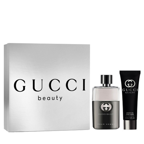 GUCCI GUILTY 2 PCS SET FOR MEN: 1.6 EAU DE TOILETTE SPRAY + 1.6 SHOWER GEL.