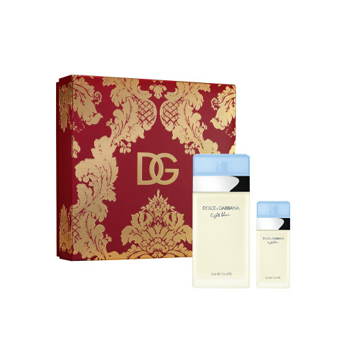 DOLCE & GABBANA LIGHT BLUE 2 PCS SET FOR WOMEN: 3.3 EAU DE TOILETTE SPRAY + 0.84 EAU DE TOILETTE SPRAY