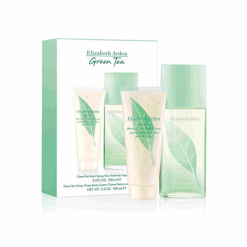 GREEN TEA 2 PCS SET FOR WOMEN: 3.3 EAU DE TOILETTE SPRAY + 3.3 BODY CREAM