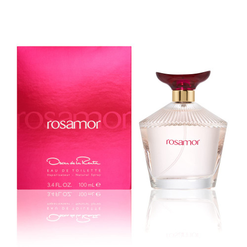 OSCAR DE LA RENTA ROSAMOR 3.4 EAU DE TOILETTE SPRAY.