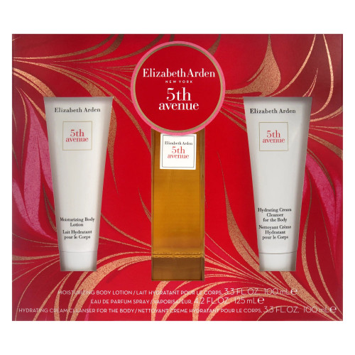 FIFTH AVENUE 3 PCS SET FOR WOMEN: 4.2 EAU DE PARFUM SPRAY + 3.3 BODY LOTION + 3.3 CLEANSER