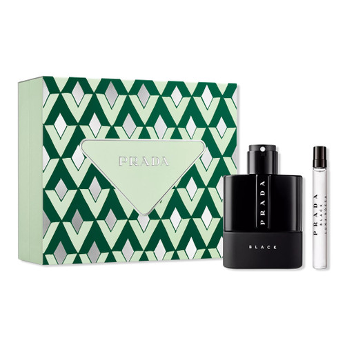 PRADA LUNA ROSSA BLACK 2 PCS SET FOR MEN: 3.3 EAU DE PARFUM SPRAY + 0.33 EAU DE PARFUM SPRAY