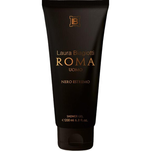 LAURA BIAGIOTTI ROMA UOMO NERO ESTREMO 6.7 SHOWER GEL