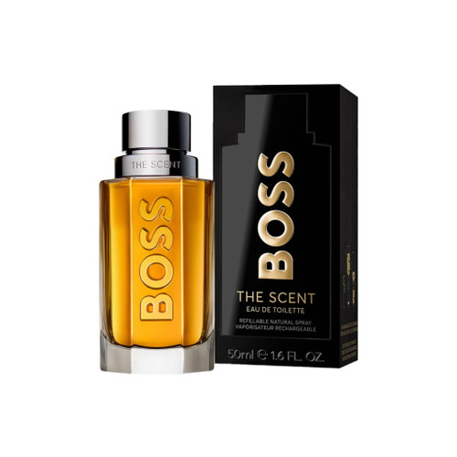 HUGO BOSS THE SCENT 1.6 EAU DE TOILETTE SPRAY FOR MEN REFILLABLE