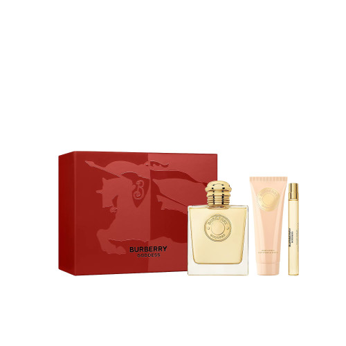 BURBERRY GODDESS 3 PCS SET: 3.3 EAU DE PARFUM SPRAY + 0.33 EAU DE PARFUM SPRAY + 2.5 BODY LOTION
